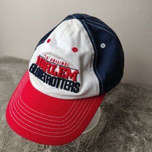 Vintage HARLEM GLOBETROTTERS Hat Strapback Adjustable Spellout Dad Cap Y2K